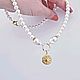 Модное жемчужное колье "Путешествие", бусы из жемчуга. Колье. Jewelry Terapia. Ярмарка Мастеров.  Фото №4
