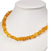 Работы для детей, handmade. Livemaster - original item 40cm Amber Beads made of natural amber yellow honey short. Handmade.