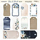 Бумага для скрапбукинга по листу Tag-Pad Blue & Blush от Scrapmir. Бумага для скрапбукинга. Barbariska-art. Ярмарка Мастеров.  Фото №4