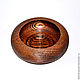 Textured bowl is a wooden dish made of pine. 14,5cm. V12. Plates. ART OF SIBERIA. Online shopping on My Livemaster.  Фото №2