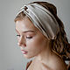 Silk bandage bandeau for coffee-colored hair with milk, Bandage, Moscow,  Фото №1