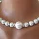 Pearl necklace 'From the Sea foam....'. Necklace. Rimliana - the breath of the nature (Rimliana). My Livemaster. Фото №5