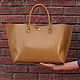 Women's leather bag mustard-sand. Classic Bag. migotobags. Online shopping on My Livemaster.  Фото №2