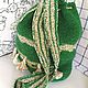 Green bag-bag in the style of 'boho' made of natural jute. Bucketbag. irina-belaya-3. My Livemaster. Фото №4
