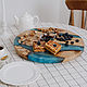 Крутящийся столик из клёна и эпоксидной смолы, Утварь, Тольятти,  Фото №1