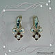Earrings 'Adidasa' 925 sterling silver, enamel, cubic Zirconia. Earrings. MaksimJewelryStudio. My Livemaster. Фото №5
