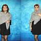 Gray Russian shawl, Hand knit kerchief, Cover up, Wool wrap №8BV. Shawls. Oksana (superplatok). Ярмарка Мастеров.  Фото №5