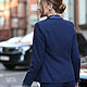 Women's RITS Pantsuit with Satin stripes. Suits. BRAGUTSA. My Livemaster. Фото №4