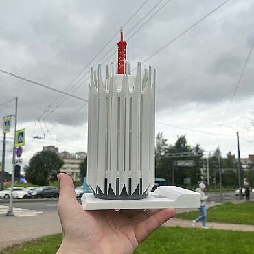 Для дома и интерьера ручной работы. Ярмарка Мастеров - ручная работа Ночник ЦНИИ робототехники в Санкт-Петербурге. Handmade.