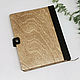 Notebook made of wood and leather ' Forget-me-nots'. Notebooks. semejnaya-masterskaya-bambuk. My Livemaster. Фото №5