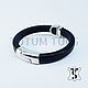 Leather black bracelet Art:18000018. Bead bracelet. totum-tuus. Online shopping on My Livemaster.  Фото №2