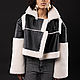 Дубленка из натуральной кожи hip hop black. Дубленки. YANA KRAFT BRAND. Ярмарка Мастеров.  Фото №5