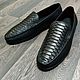 Moccasins made of genuine Python leather and calfskin, in stock!, Moccasins, St. Petersburg,  Фото №1