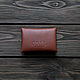 Mini wallet made of leather-Red with embossing. Wallets. odalgoods (odalgoods). My Livemaster. Фото №4