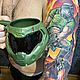 Order Doom mug. Helmet of Hangman's Rock (Dodgy) Ceramic, for tea and coffee. alex-sharikov. Livemaster. . Mugs and cups Фото №3