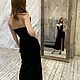  Платье « Lady in black». Платья. Анна Смирнова (embroiderylinen). Ярмарка Мастеров.  Фото №6