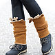 Вязаные гетры Олени. Гетры. Woolcraft. Ярмарка Мастеров.  Фото №4