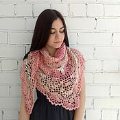 Аксессуары handmade. Livemaster - original item Crocheted shawl 