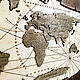 Карта мира "Винтаж". Карты мира. JDgroup. Настенные часы и Декор.. Ярмарка Мастеров.  Фото №4