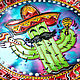 "Фиеста" Набор из 3-х тарелок на стену в мексиканском стиле. Тарелки декоративные. Декоративные тарелки Тани Шест. Ярмарка Мастеров.  Фото №4