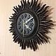 Clock' Sun ' carved wooden. Watch. Divnolese. Online shopping on My Livemaster.  Фото №2