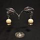 Lilies of the valley. Earrings made of mammoth Tusk. Earrings. NGS Masters. Online shopping on My Livemaster.  Фото №2