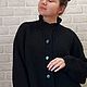 Кардиган чёрный вязаный женский ширина 60 см M-L. Кардиганы. Sweater Star Вязание на заказ.. Интернет-магазин Ярмарка Мастеров.  Фото №2