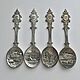 Set of tin spoons collection Castles of Germany, Vintage interior, Ekaterinburg,  Фото №1