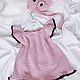 Order Dress for girls pink, crocheted. babyshop. Livemaster. . Childrens Dress Фото №3