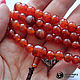 Mala Buddhist rosary made of natural carnelian, 108 beads (8 mm), Rosary, Moscow,  Фото №1