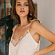 Silk chemise natural silk and ivory lace. Combination. Delicate Clothing Store (Daria). My Livemaster. Фото №5
