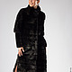 Order Mink coat Mystery in a Transverse Layout. Muar Furs. Livemaster. . Fur Coats Фото №3