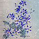 batik scarf 'Blue Aquilegia', Shawls1, Varna,  Фото №1