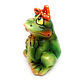 Ceramic figurine ' Frog with a bow'. Figurine. aboka. My Livemaster. Фото №5