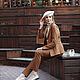Order Women's pantsuit made of wool lined with GOLD. BRAGUTSA. Livemaster. . Suits Фото №3