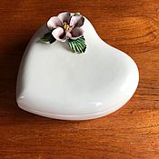 Винтаж handmade. Livemaster - original item Porcelain jewelry box 