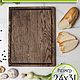 Wooden board 'Rectangular large' with a channel, Cutting Boards, Moscow,  Фото №1