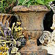 Jarrón bajo metal oxidado Vintage Jardín envejecido calle, Pots, Azov,  Фото №1