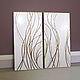 Modern abstract paintings with gold on a white background. Pictures. kartina-sochi. My Livemaster. Фото №6