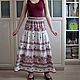 Order Long linen summer skirt boho sorceress. Kupava - ethno/boho. Livemaster. . Skirts Фото №3