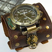 Украшения handmade. Livemaster - original item Conquistador`s Steampunk Quartz Wristwatch.. Handmade.