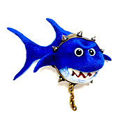 Украшения handmade. Livemaster - original item Brooch-pin: Shark 