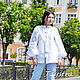 White Blouse Embroidered,Vyshyvanka White Linen Blouse, Dresses, Sevastopol,  Фото №1