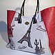 Bag vintage style 'French chic - 1', Classic Bag, Bordeaux,  Фото №1