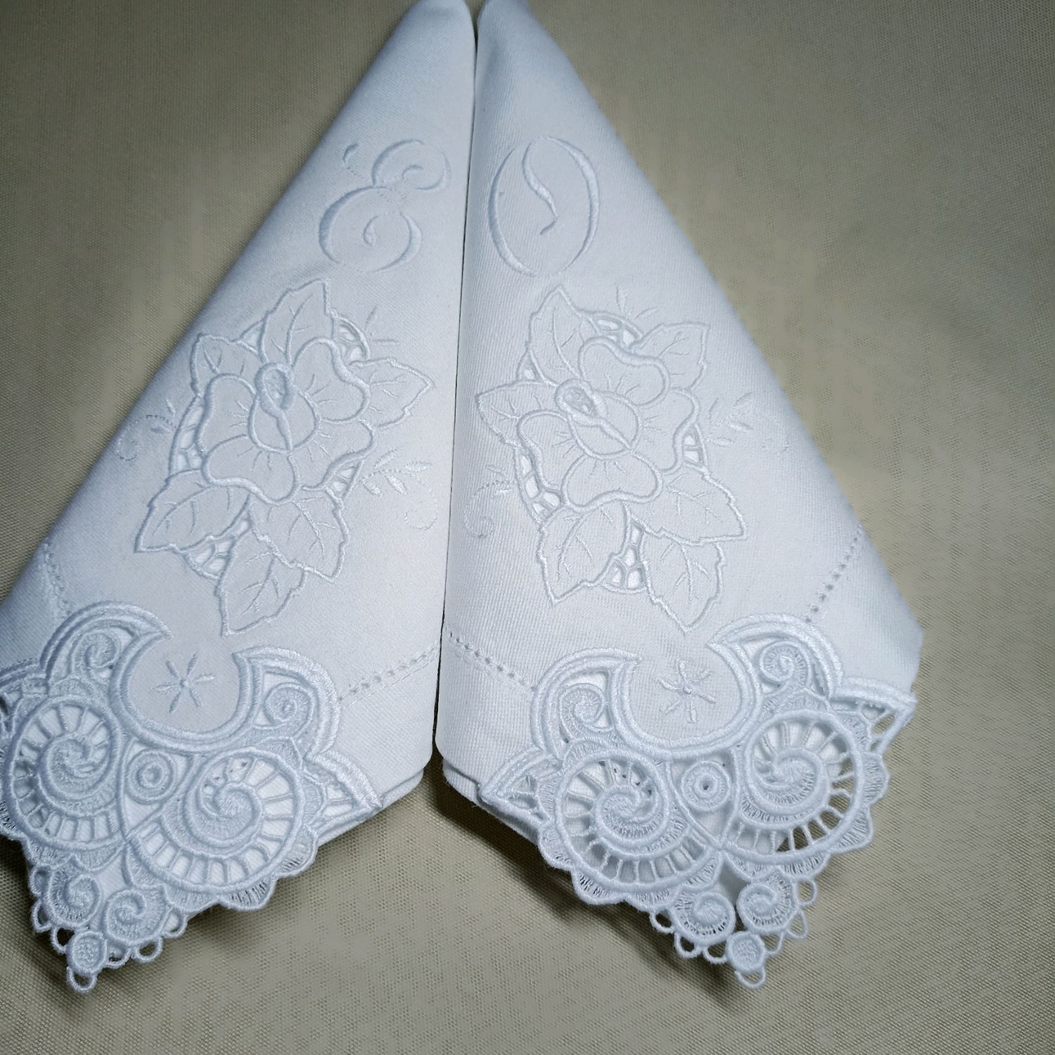 Салфетки с вышивкой ришелье купить в интернет-магазине Ярмарка Мастеров ...