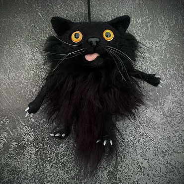 Котик черный. . Куклы и игрушки ручной работы - Ярмарка Мастеров Куклы и игрушки ручной работы. Ярмарка Мастеров - ручная работа Котик черный. Handmade.
