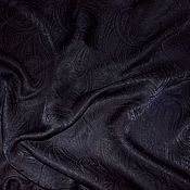 Аксессуары handmade. Livemaster - original item Silk handkerchief black and purple paisley silk jacquard. Handmade.