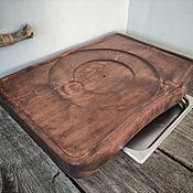 Для дома и интерьера handmade. Livemaster - original item A wooden shepherd with a tray Tea tray made of solid cedar for a tea room. Handmade.