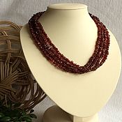 Украшения handmade. Livemaster - original item Beads from solid polished Baltic amber, color is Tea, 200 cm. Handmade.