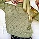 Свитер "Фисташковый оверсайз". Свитеры. TANYA KNIT. Ярмарка Мастеров.  Фото №4
